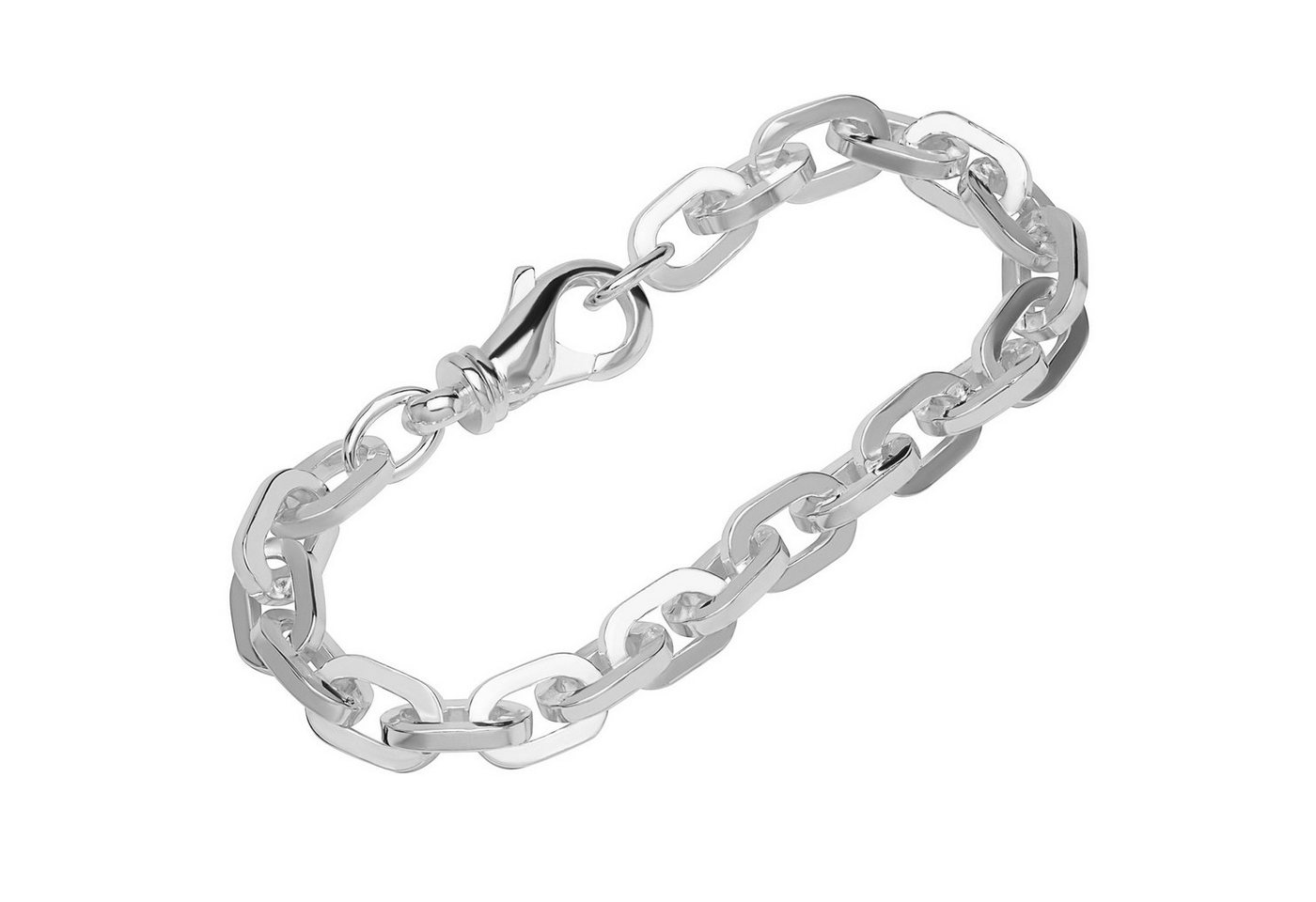 NKlaus Armband Armband 925 Sterling Silber 20cm Ankerkette 4 kant (1 Stück), Designer Armbandkette von NKlaus