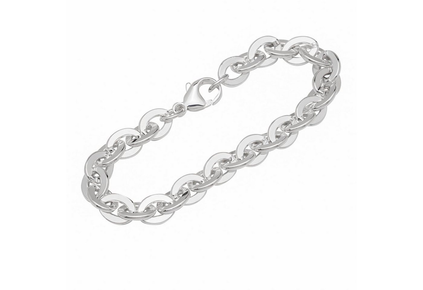 NKlaus Armband Armband 925 Sterling Silber 22cm Ankerkette 4 kant (1 Stück), Designer Armbandkette von NKlaus