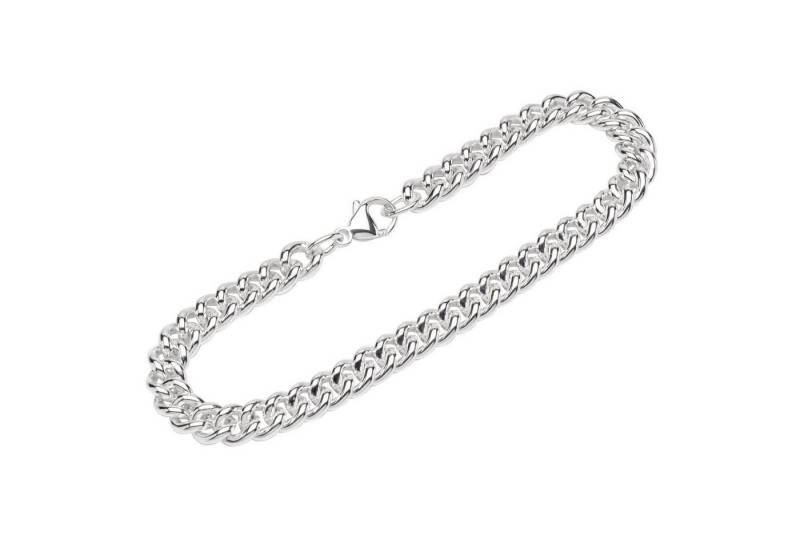 NKlaus Armband 925 Silber 22cm Panzerkette oval geschliffen 12995 (1 Stück), Designer Armbandkette von NKlaus