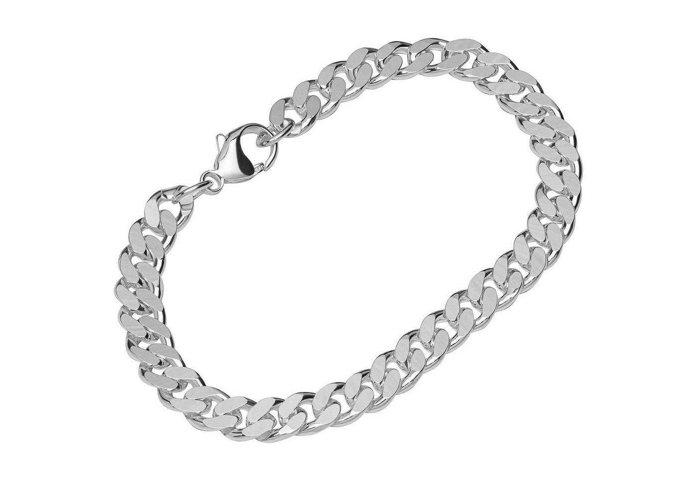 NKlaus Armband Armband 925 Sterling Silber diamantiert 22cm Panze (1 Stück), Designer Armbandkette von NKlaus
