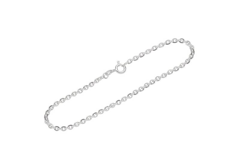 NKlaus Armband 925 Silber 19cm Ankerkette flach gewalzt Herren (1 Stück), Designer Armbandkette von NKlaus