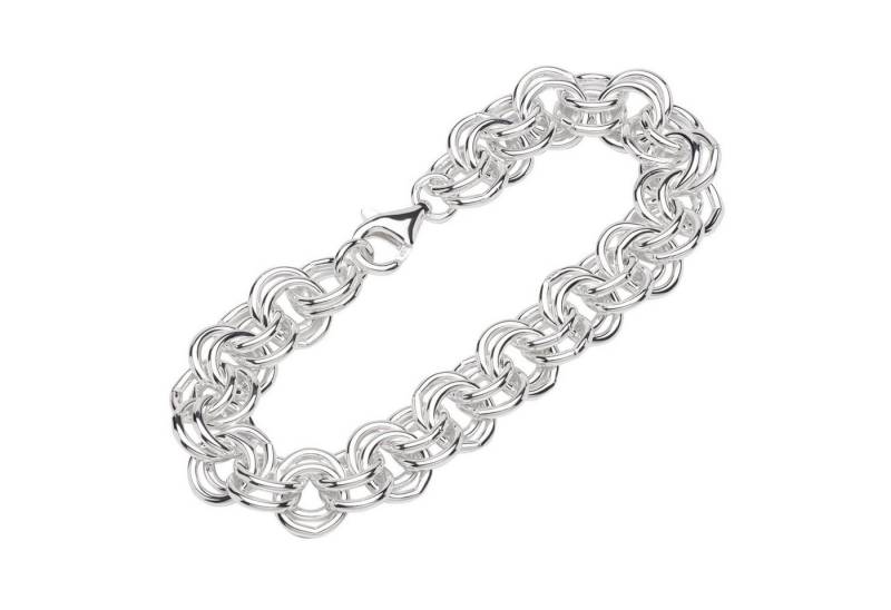 NKlaus Armband 925 Silber 19cm Zwillingsankerkette rund 12158 (1 Stück), Designer Armbandkette von NKlaus