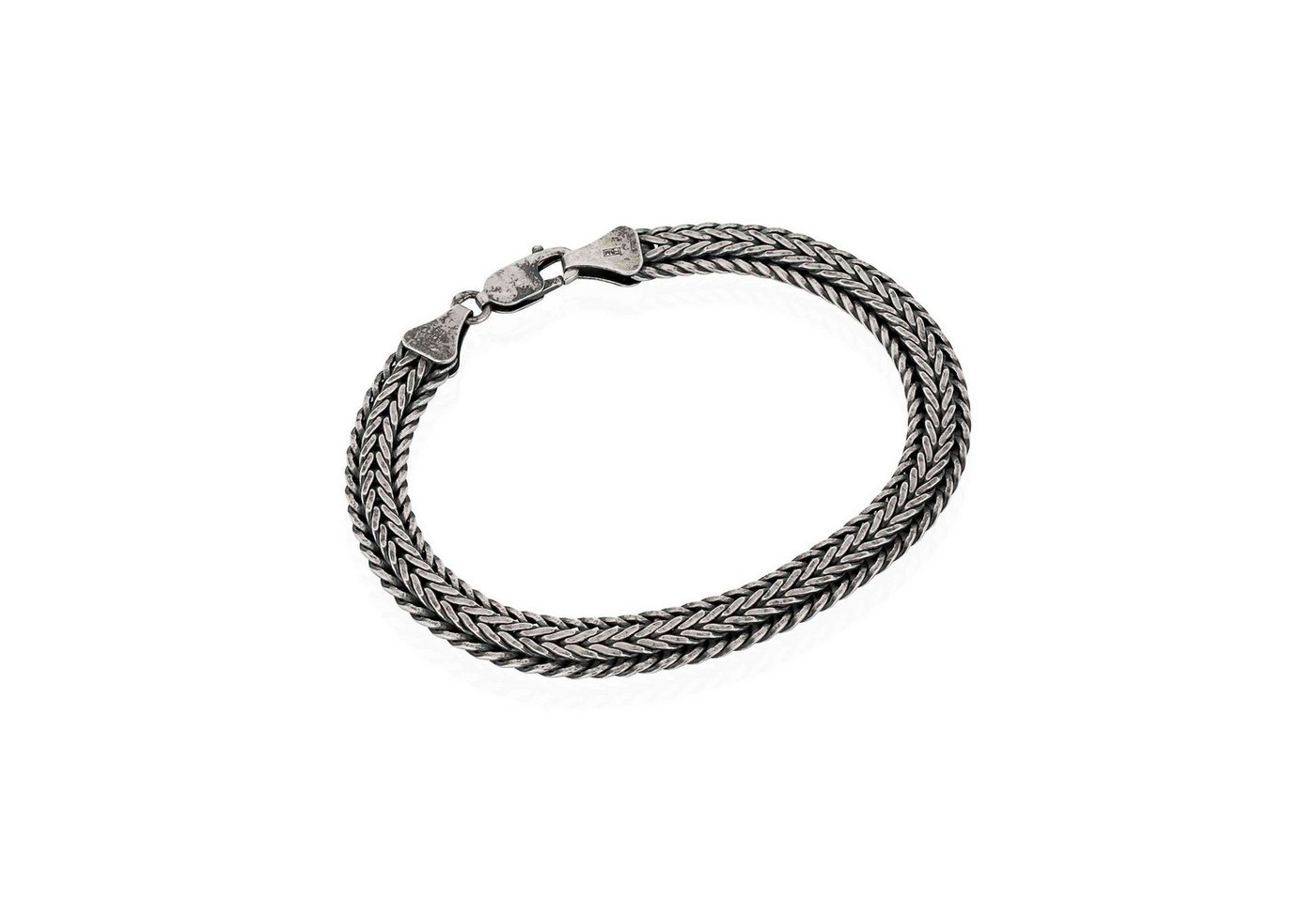 NKlaus Armkette 20cm Fantasie Herrenarmband 925 Silber geschwärzt – 7,3mm breit, moder (1 Stück), Made in Germany von NKlaus