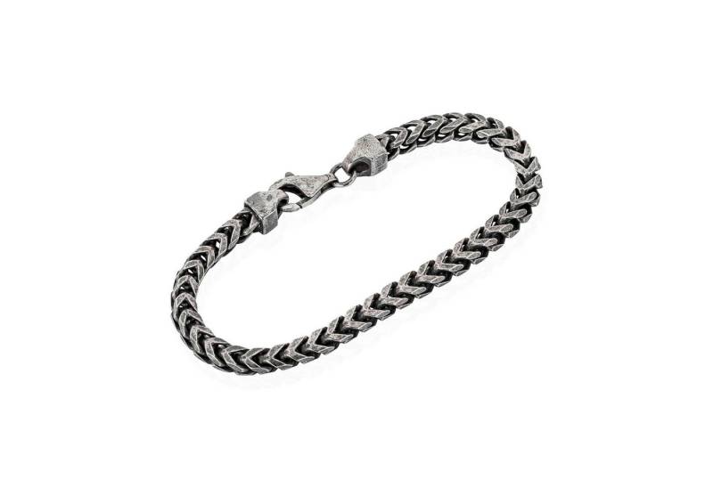 NKlaus Armkette 21cm Fuchsschwanzarmband 925 Silber geschwärzt – Klassisches Design, 5 (1 Stück), Made in Germany von NKlaus