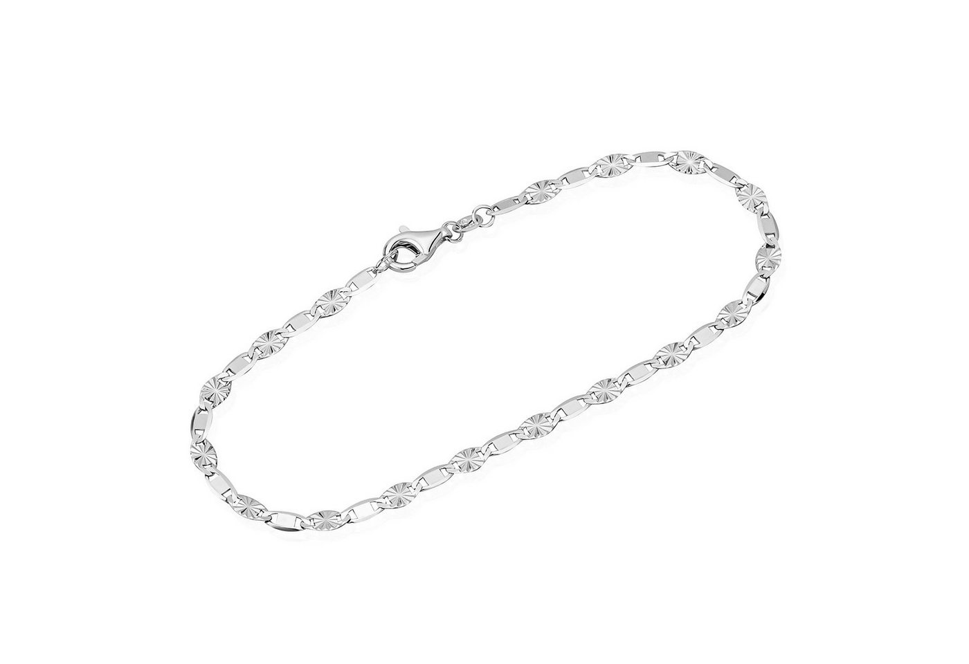 NKlaus Armkette Armband 21cm Fantasiekette
 925 Silber glanz Armkette elegante Damen (1 Stück), Made in Germany von NKlaus