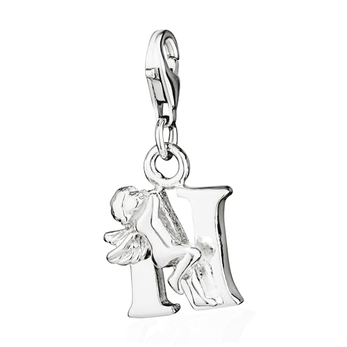 NKlaus Bracelet Bead Charm - Anhänger Buchstabe N 925 Silber Alphabet für Armband 15202 von NKlaus