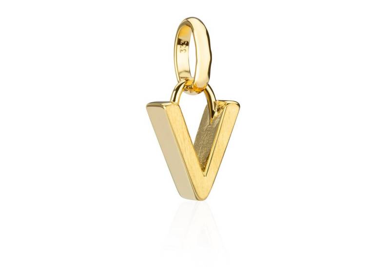 NKlaus Buchstabenanhänger Kettenanhänger Buchstabe V klein 333 Gelb Gold 8,7 (1 Stück) von NKlaus