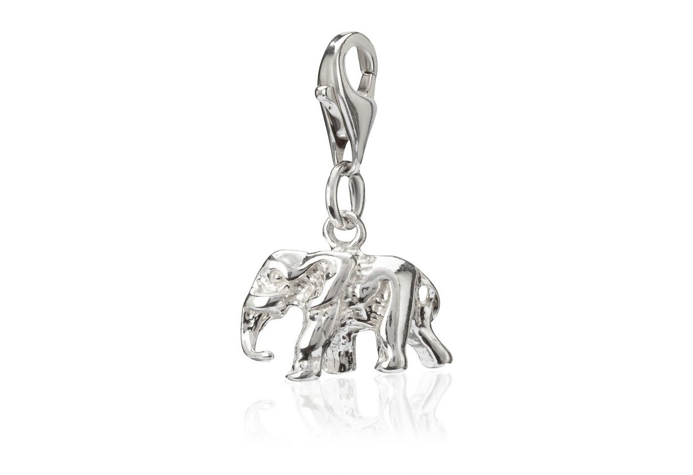 NKlaus Charm-Einhänger Damen Charm-Anhänger Elefant 925 Silber 13x8mm Sch von NKlaus