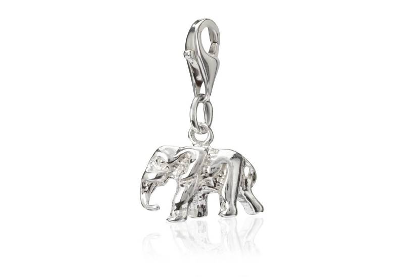 NKlaus Charm-Einhänger Damen Charm-Anhänger Elefant 925 Silber 13x8mm Sch von NKlaus