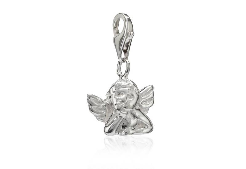 NKlaus Charm-Einhänger Damen Engel Symbol 925 Silber 14x11mm Amulett von NKlaus