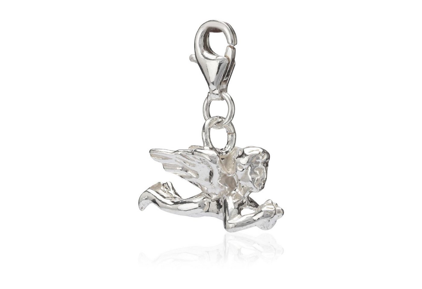NKlaus Charm-Einhänger Damen Charm-Anhänger Engel Symbol 925 Silber 17x11 von NKlaus