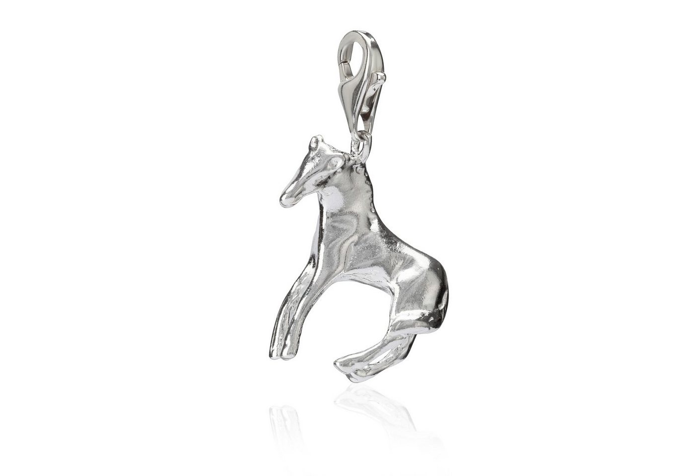 NKlaus Charm-Einhänger Damen Charm-Anhänger Pferd 925 Silber 20x17mm für von NKlaus