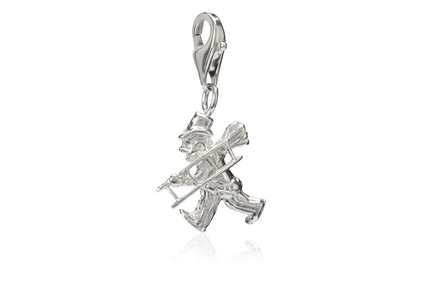 NKlaus Charm-Einhänger Damen Charm-Anhänger Schornsteinfeger 925 Silber 1 von NKlaus