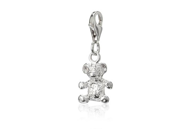 NKlaus Charm-Einhänger Damen Charm-Anhänger Taddybär 925 Silber 11x9mm Ch von NKlaus