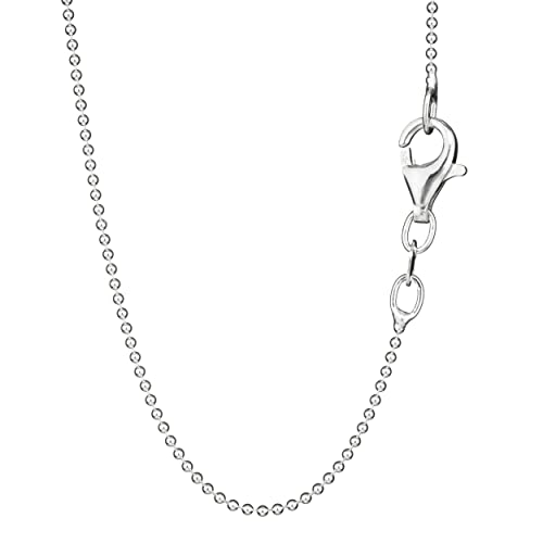 NKlaus 70cm Kugelkette 925 Silber elegante Halskette filigrante Breite 1,0mm Collier 2,32g schwer 6960 von NKlaus