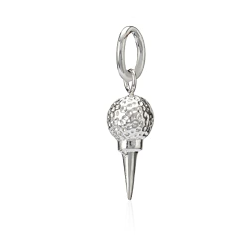 NKlaus Damen Kettenanhänger Golfball 925 Silber 17x9mm Schmuck Talisman Motiv Amulett 6785 von NKlaus