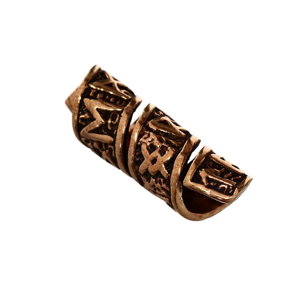 NKlaus Diadem Wikinger Bartperle Haarschmuck Runa Runen Bronze von NKlaus
