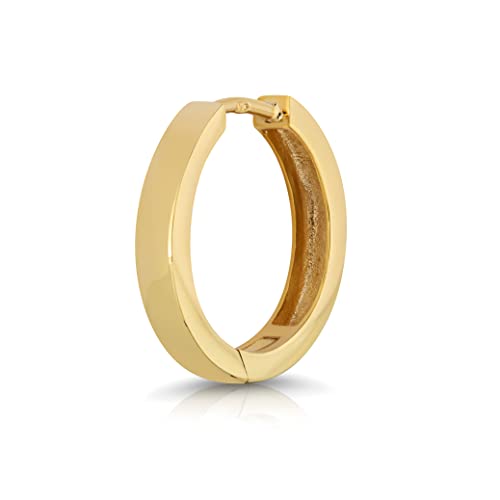 NKlaus Einzel 375 Gelbgold 9 Karat Klappcreolen Ohrring 16mm Damen Ohrschmuck poliert 4945 von NKlaus