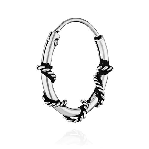 NKlaus Einzel 925 STERLING SILBER Keltische Celtic Gothic Creole 12mm 7298 NKlaus Einzel 925 STERLING SILBER Keltische Celtic Gothic Creole 12mm 7298 von NKlaus