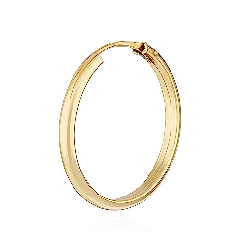 NKlaus Einzel Creole 333 Gelb Gold 8 Karat 18mm Herren Goldohrring Rund Ohrschmuck 14392 von NKlaus