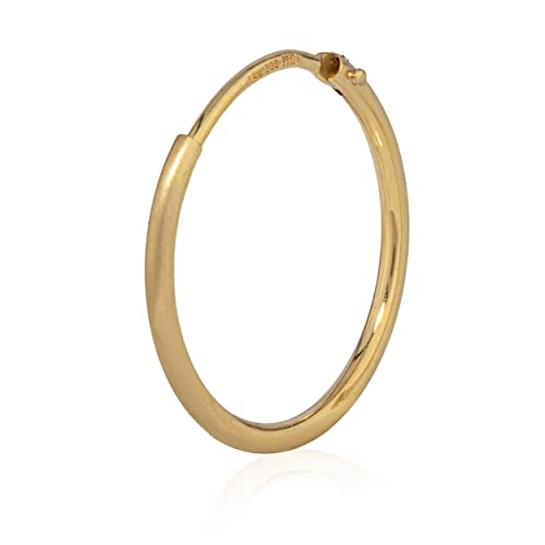 NKlaus Einzelohrring 17mm Creole 8 Karat Gelb Gold 333 Ohrringe Rund Stärke 1,2mm 12974 NKlaus Einzelohrring 17mm Creole 8 Karat Gelb Gold 333 Ohrringe Rund Stärke 1,2mm 12974 von NKlaus