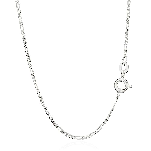 NKlaus 50cm Figarokette 925 Silber elegante Halskette Breite: 1,5mm Collier 2,1g schwer 8759 von NKlaus