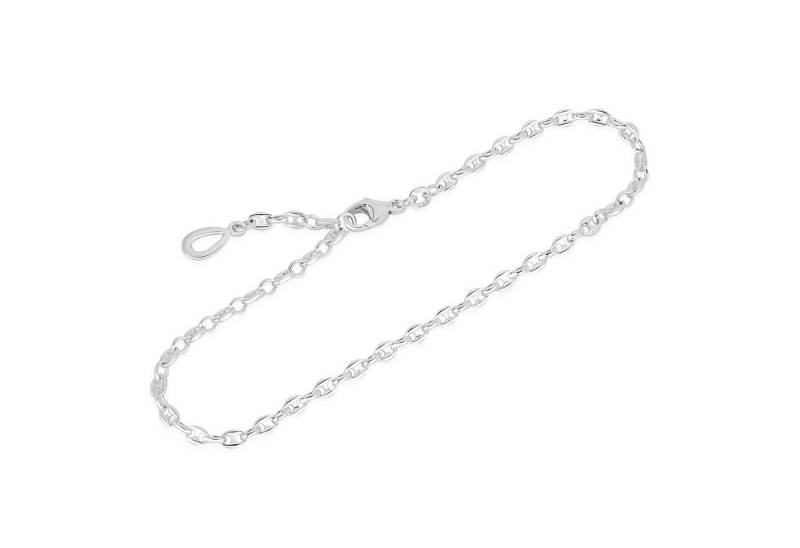 NKlaus Fußkette 25cm Schiffsanker Fusskette 925 Silber Damen Schiffsankerkette Fußkett von NKlaus