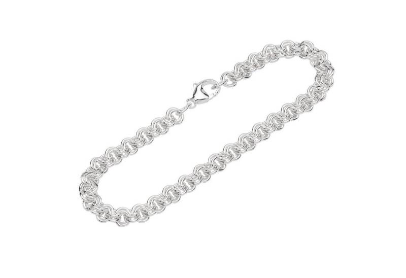 NKlaus Fußkette 26cm Fußkette 925 Silber Zwillings Ankerkette 4,6mm breite Damen Fußgl von NKlaus