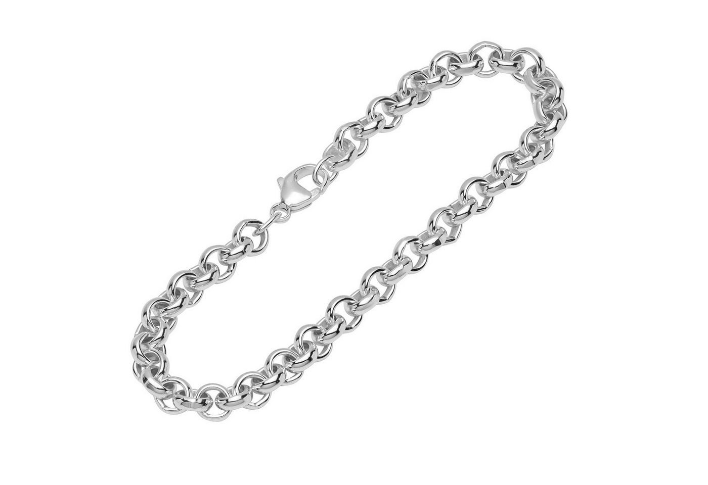 NKlaus Fußkette Fusskettchen 925 Sterling Silber 19cm Erbskette ru (1 Stück), Made in Germany von NKlaus