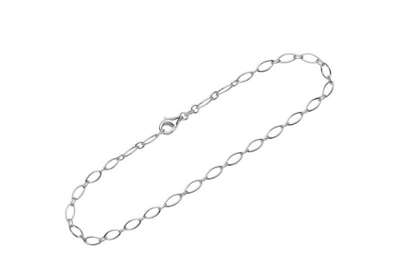 NKlaus Fußkette Fusskette 925 Sterling Silber 26cm Figaro Ankerket (1 Stück), Made in Germany von NKlaus