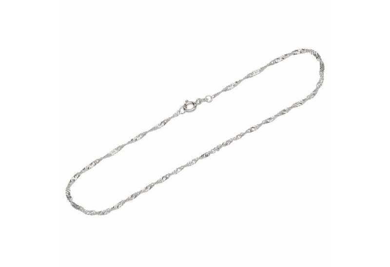 NKlaus Fußkette Fusskette 925 Sterling Silber 26cm Singapurkette D (1 Stück), Made in Germany von NKlaus
