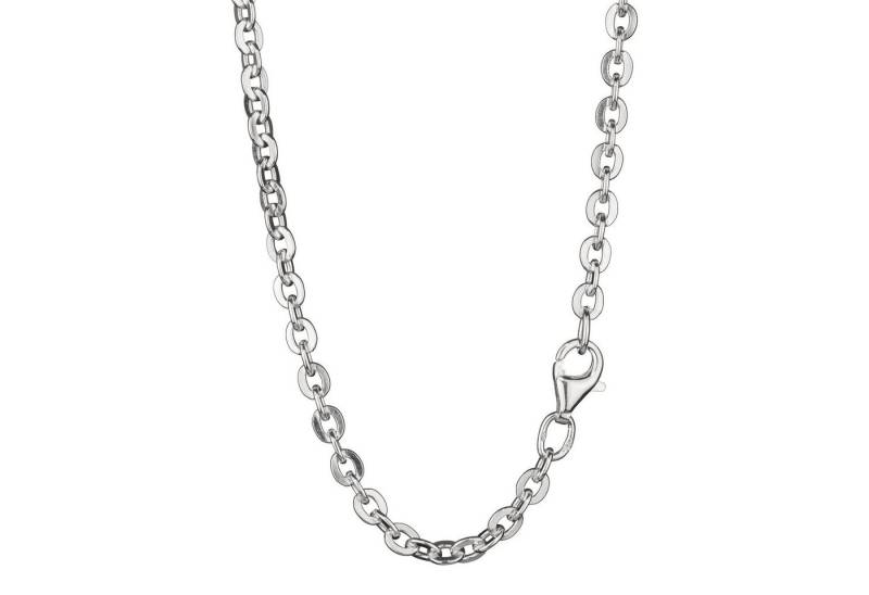 NKlaus Gliederkette 50cm Ankerkette flach 925 Silber 3,3mm breite Hals von NKlaus