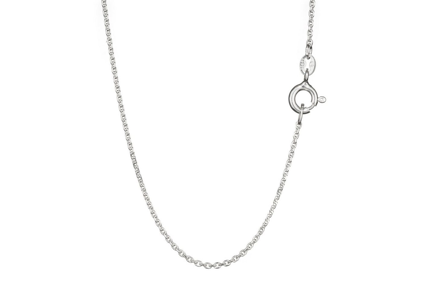 NKlaus Gliederkette Ankerkette 925 Silber 45cm Halskette diamantiert B von NKlaus