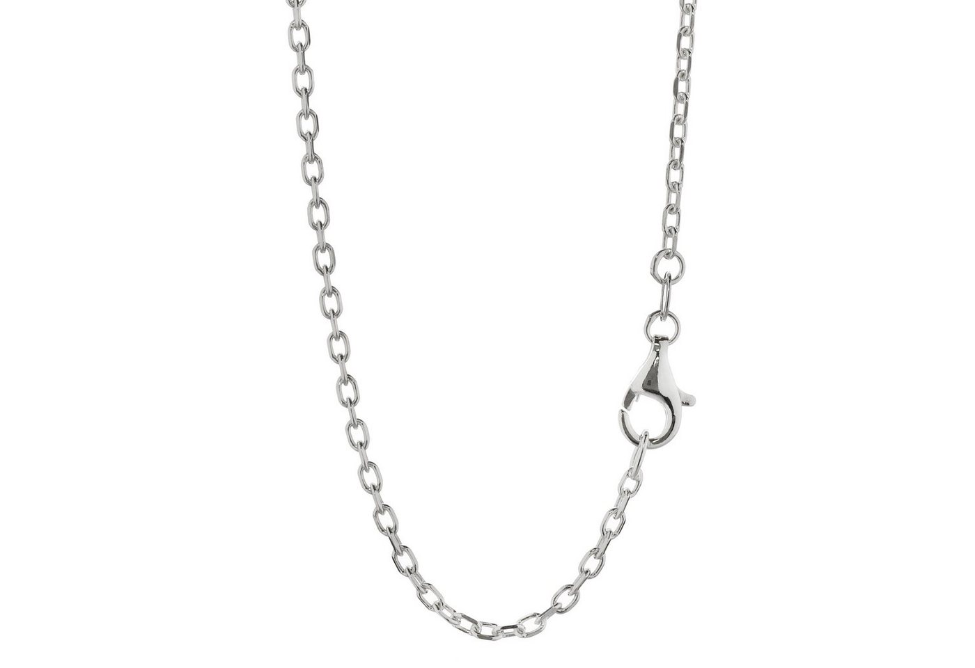 NKlaus Gliederkette Halskette 40cm Ankerkette 925 Silber 4fach diamant von NKlaus