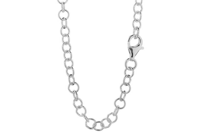 NKlaus Gliederkette Halskette 40cm Ankerkette rund aus 925 Silber Coll von NKlaus