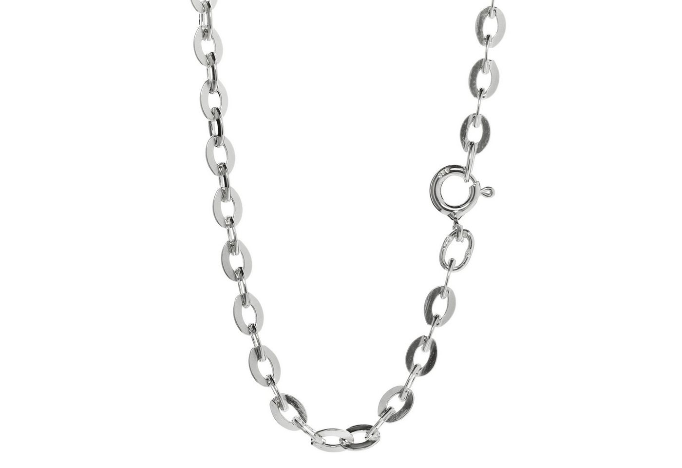 NKlaus Gliederkette Halskette 50cm Ankerkette flach 925 Silber Collier von NKlaus