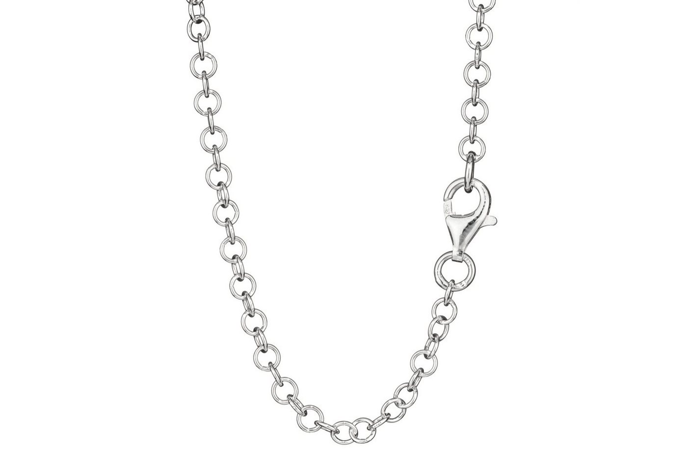 NKlaus Gliederkette Silberkette 70cm Ankerkette rund 925 Sterling Silb von NKlaus