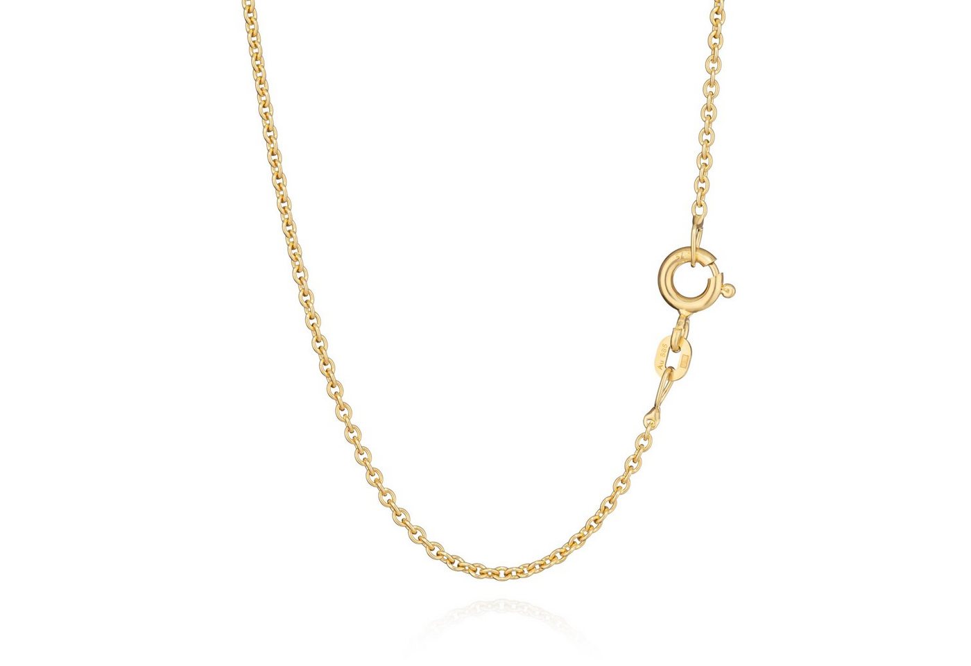NKlaus Goldkette 42cm Anker Kette Rund 585 Gelb Gold 14 Karat B: 1, (1 Stück), Made in Germany von NKlaus