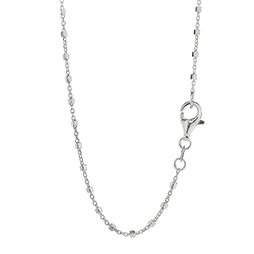 NKlaus 42cm Ankerkette 925 Silber elegante Halskette filigrante Breite 1,2mm Collier 2,5g schwer 3783 von NKlaus