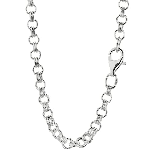 NKlaus 42cm Ankerkette 925 Silber elegante Halskette Breite: 3,5mm Collier 10,6g schwer 4068 von NKlaus