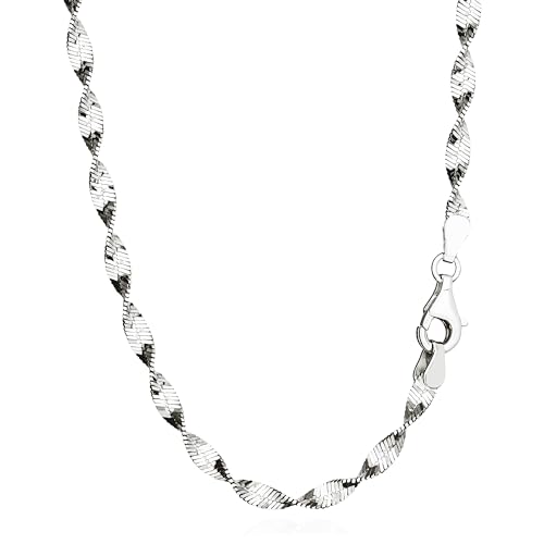 NKlaus 45cm Heringbon 925 Silber elegante Halskette Breite: 3,3mm Collier 5,94g schwer 15037 von NKlaus