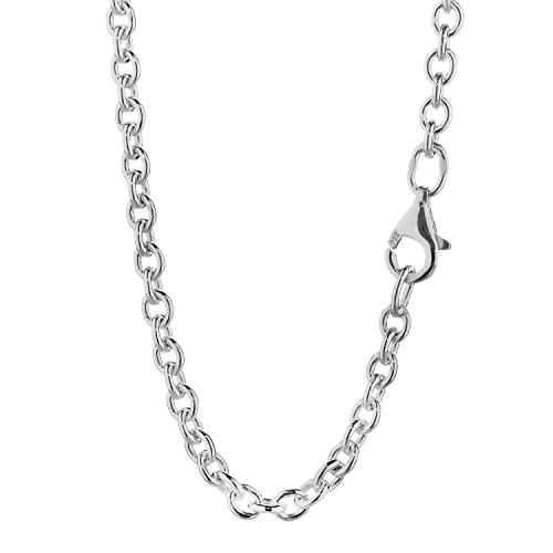 NKlaus 50cm Ankerkette 925 Silber elegante Halskette Breite: 3,0mm Collier 10,9g schwer 3128 von NKlaus