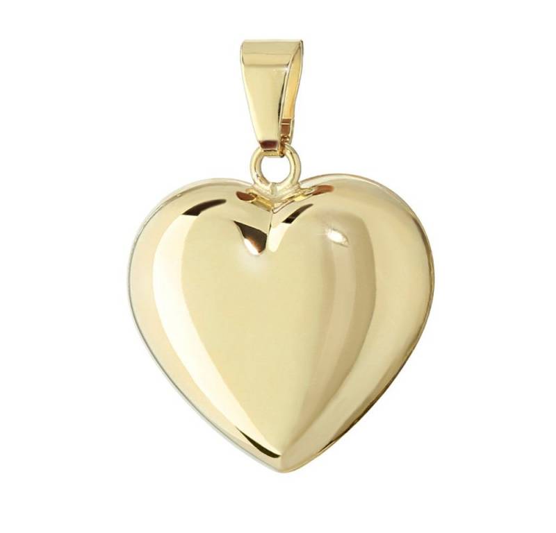 NKlaus Herzanhänger 585 Gelbgold Herz Anhänger Ketten Hochglanzpoliert (Echtschmuck) von NKlaus