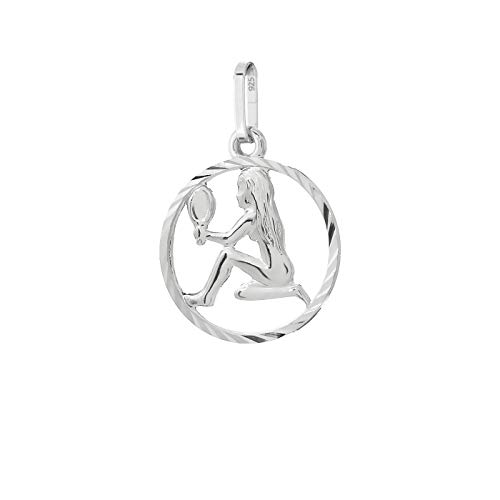 NKlaus Jungfrau Sternzeichen 925er Sterlingsilber 15mm Kettenanhänger Horoskop Zodiak 9166 von NKlaus