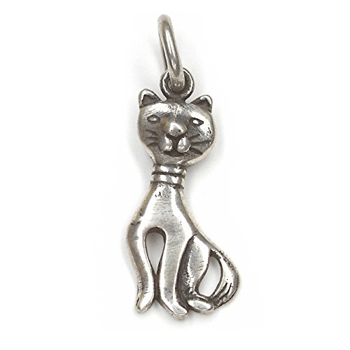 NKlaus Keltische Katze Kettenanhänger 2,1cm Silber 925 Amulett Skandinavisches Talisman 3904 von NKlaus