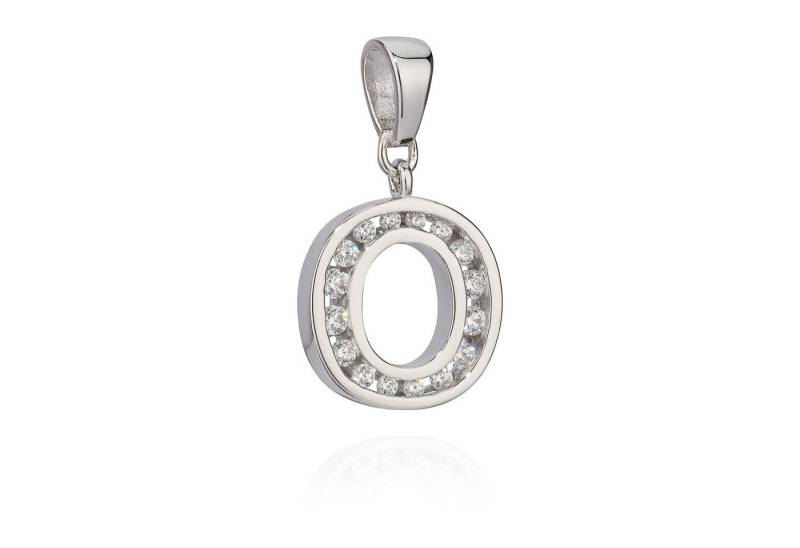 NKlaus Kettenanhänger 12x11mm Kettenanhänger Buchstabe O Silber 925 Anla von NKlaus
