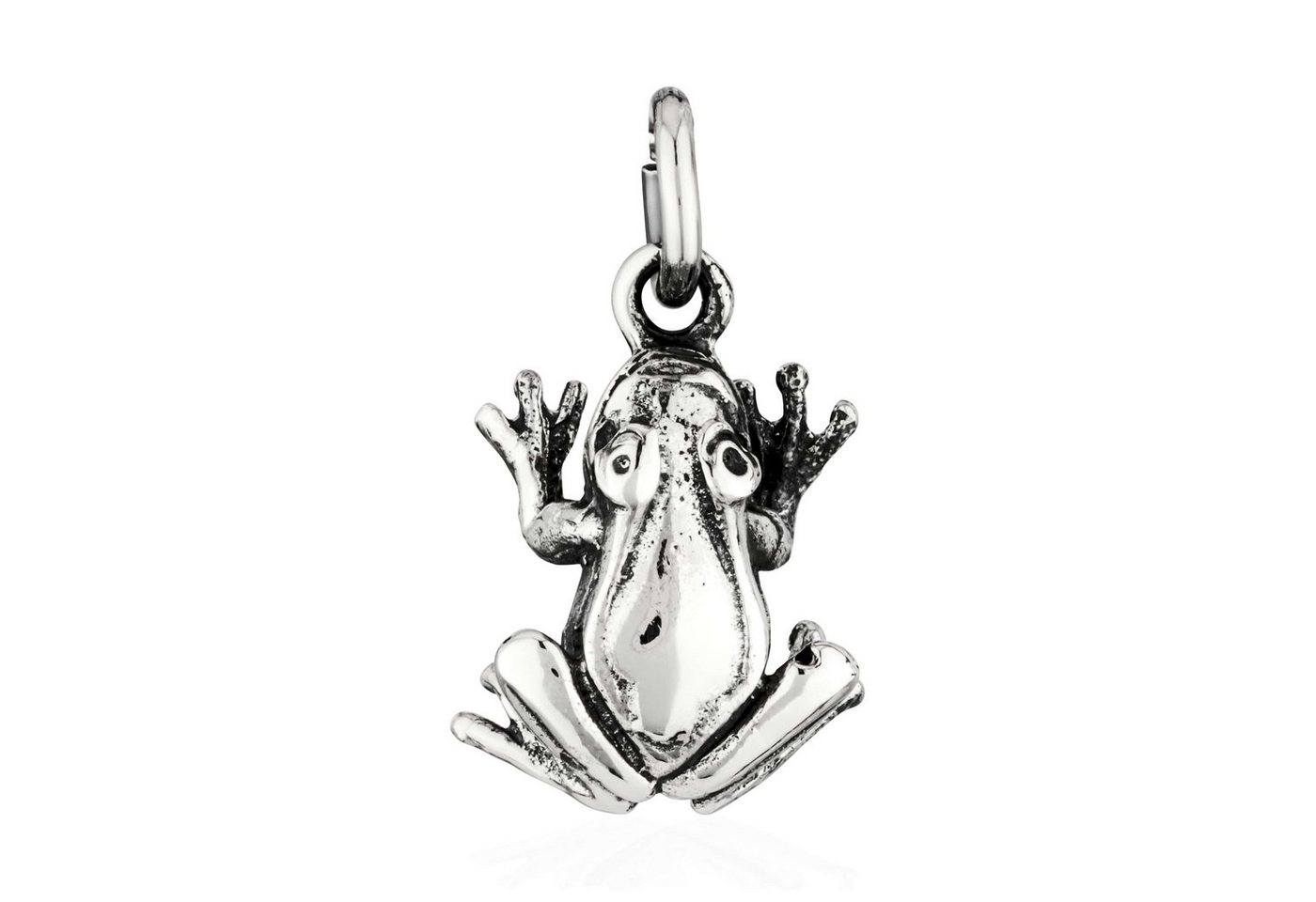 NKlaus Kettenanhänger 14x10cm Kettenanhänger Frosch Rana 925 Silber Kind Damen Schmuckanhäng von NKlaus