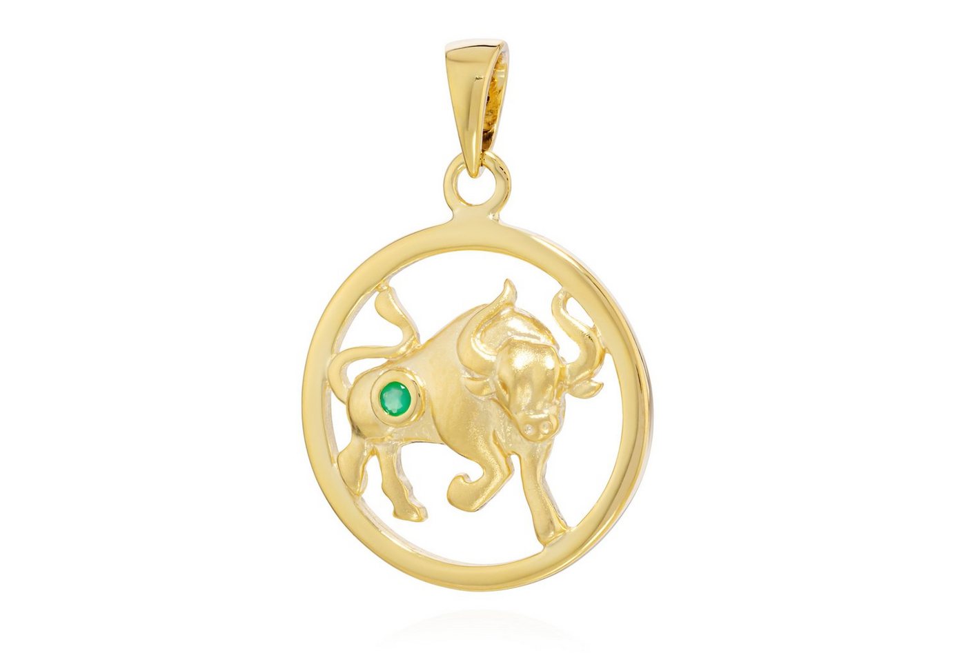 NKlaus Kettenanhänger 15mm Kettenanhänger Sternzeichen Stier 333 Gelbgold 8 Karat echt Smara NKlaus Kettenanhänger 15mm Kettenanhänger Sternzeichen Stier 333 Gelbgold 8 Karat echt Smara von NKlaus