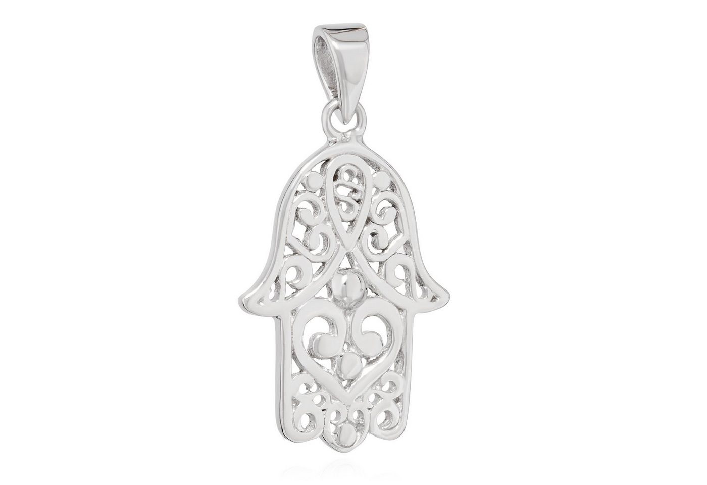 NKlaus Kettenanhänger 20x13mm Kettenanhänger keltische Blüme groß 925 Silber massiv Unisex A von NKlaus