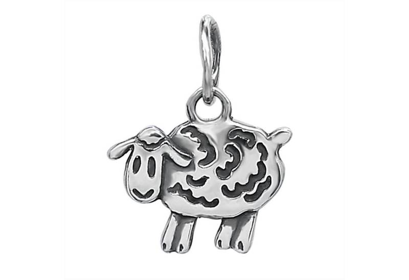 NKlaus Kettenanhänger 925 Sterling Silber Schaf Lamm oxydiert Kettenanhä von NKlaus